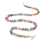 Long Sapphire Briolette Necklace