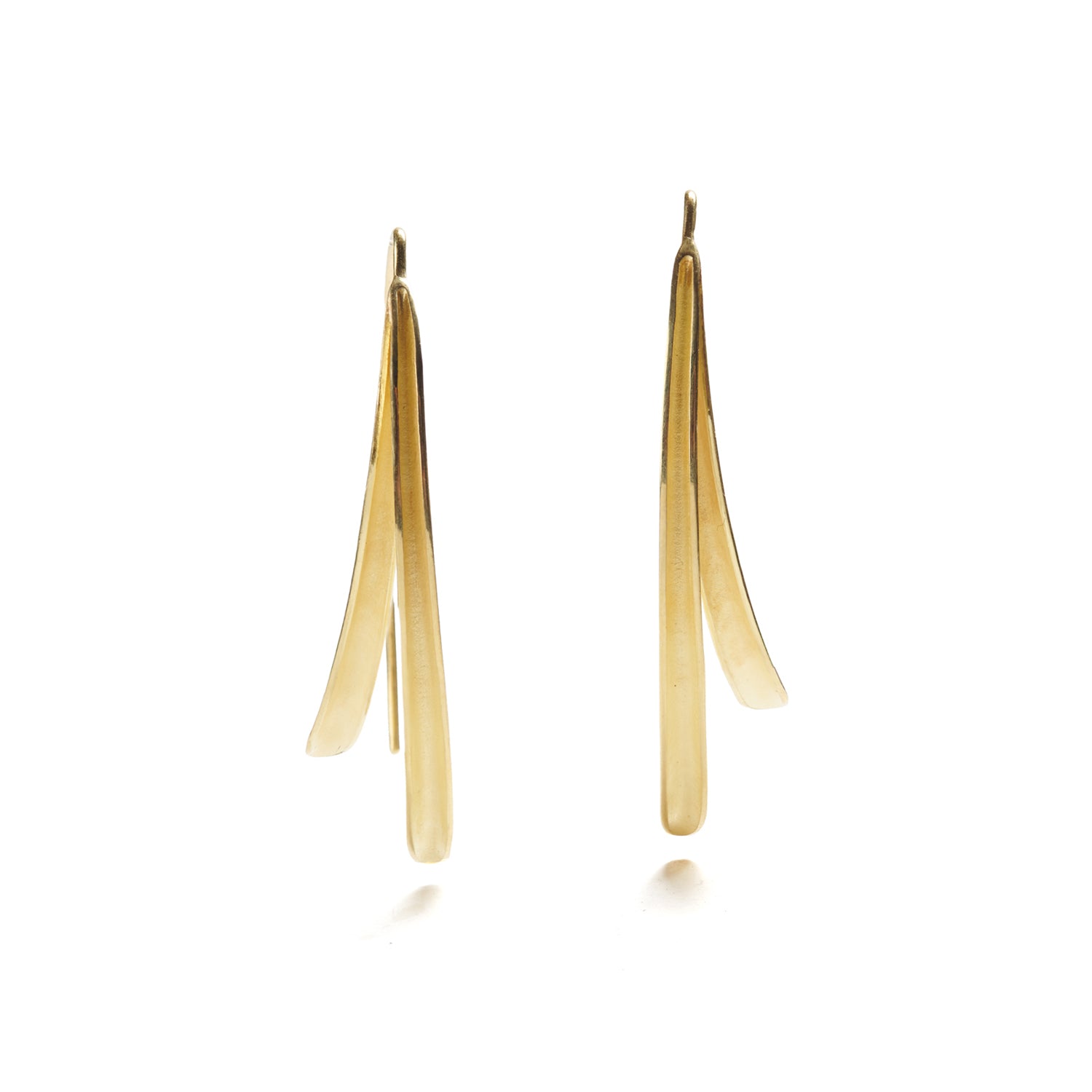 Double Olive Leaf Earrings