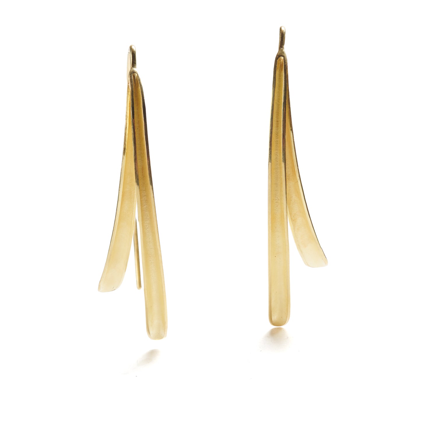 Double Olive Leaf Earrings