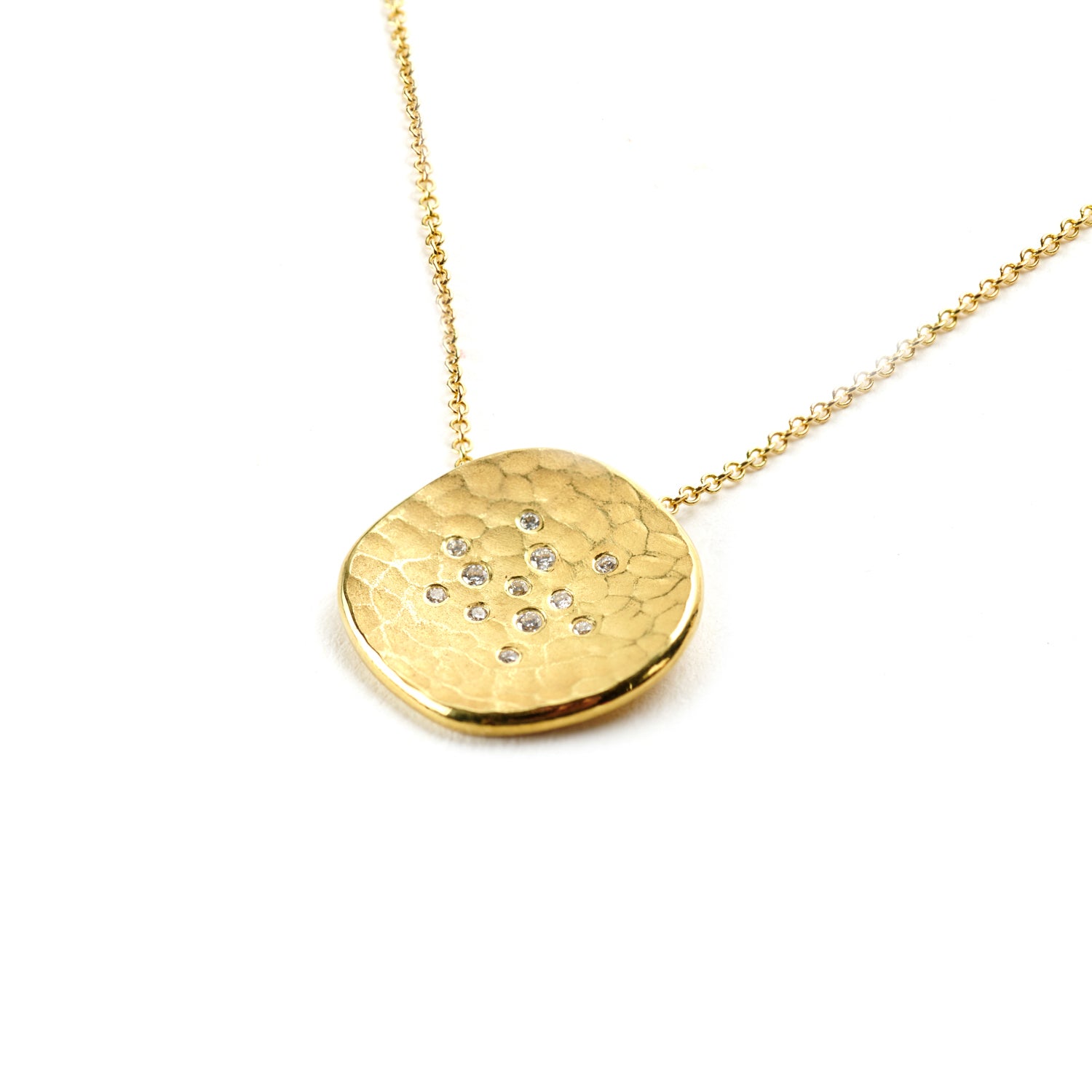 Carved Glacier Pendant Necklace
