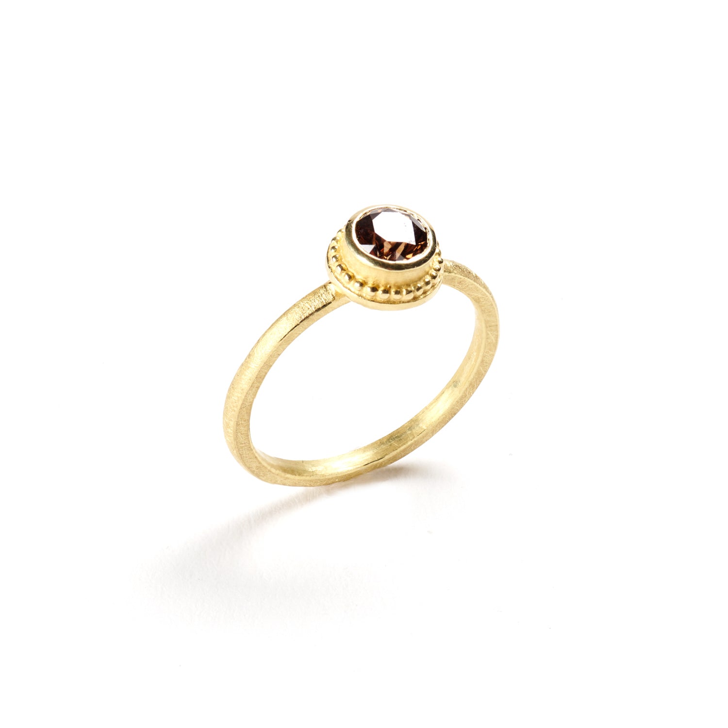 Brown Diamond Stacking Ring