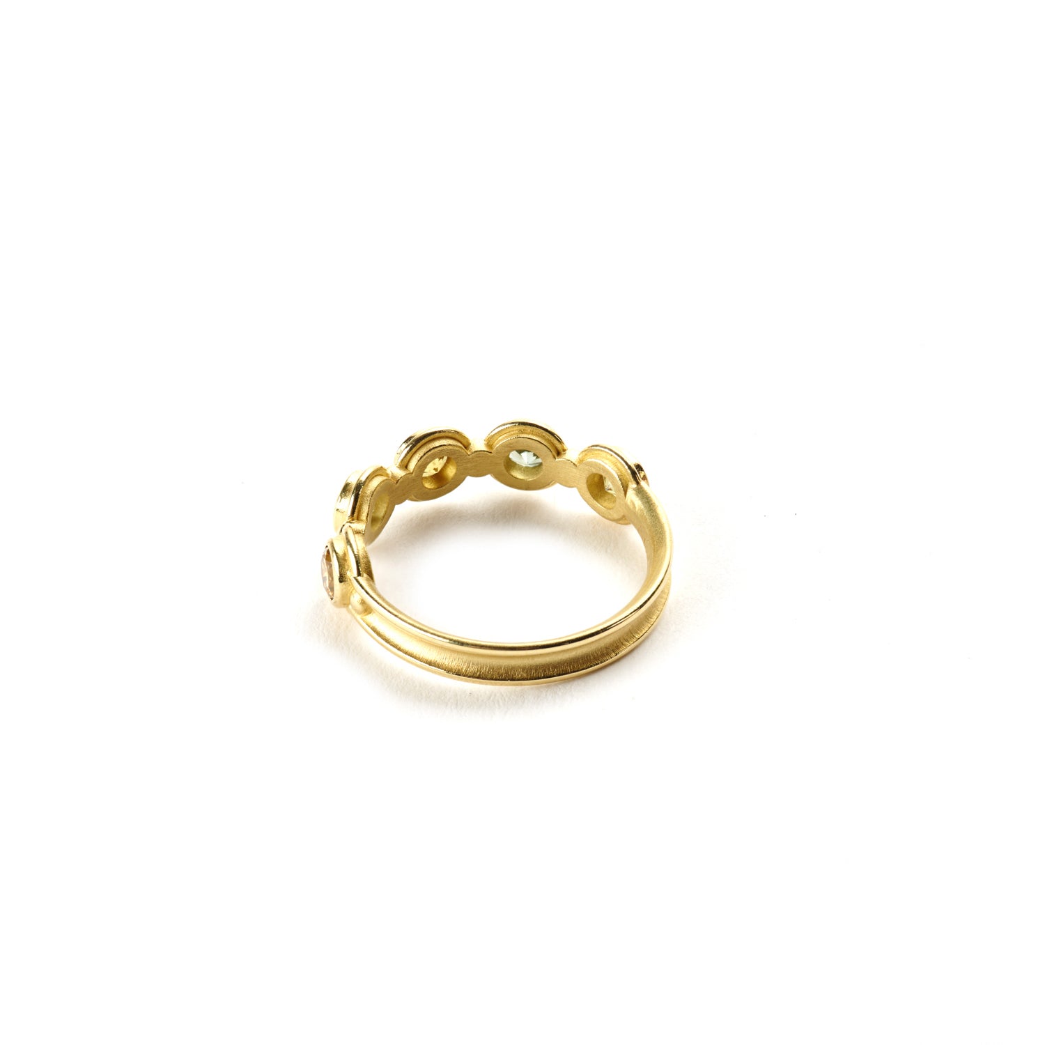 Mixed Sapphire & Brown Diamond Band