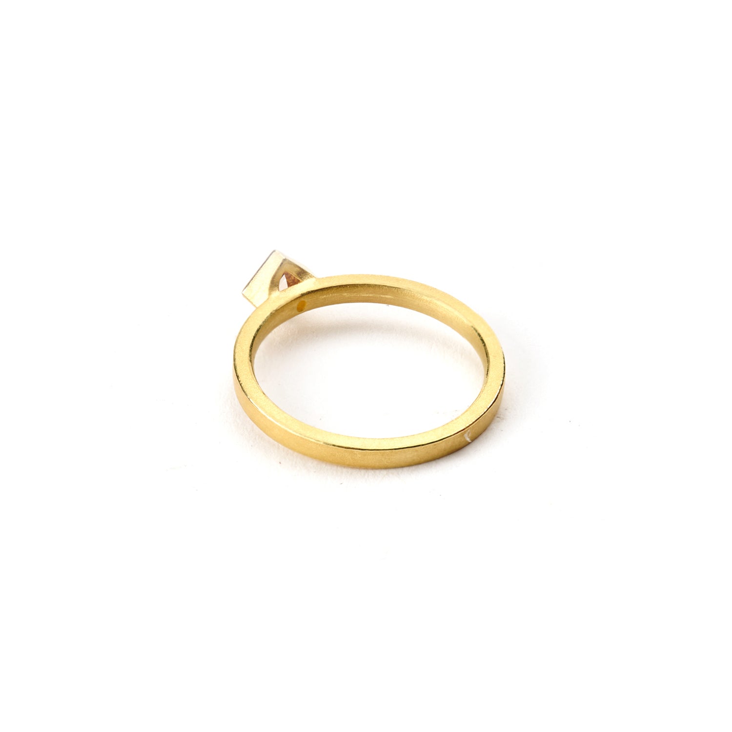 Square Brown Diamond Ring