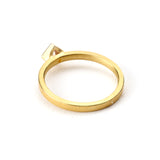 Square Brown Diamond Ring