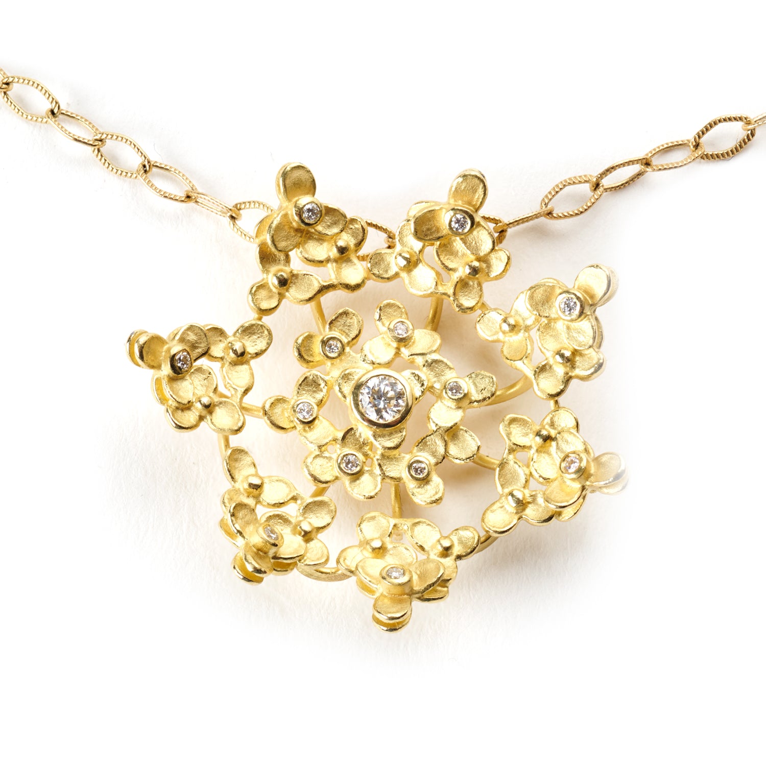 Queen Anne's Lace Pendant Necklace