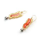 Mediterranean Coral Earrings