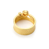 Glacier Ring with Yellow Sapphire
