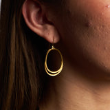 Golden Swirl Earrings