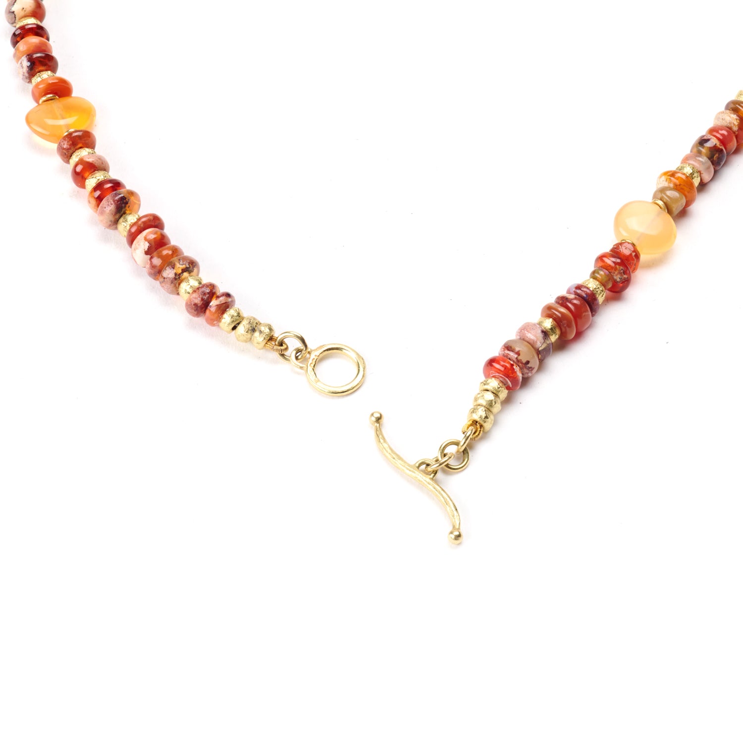 Chain of Mixed Fire Opals