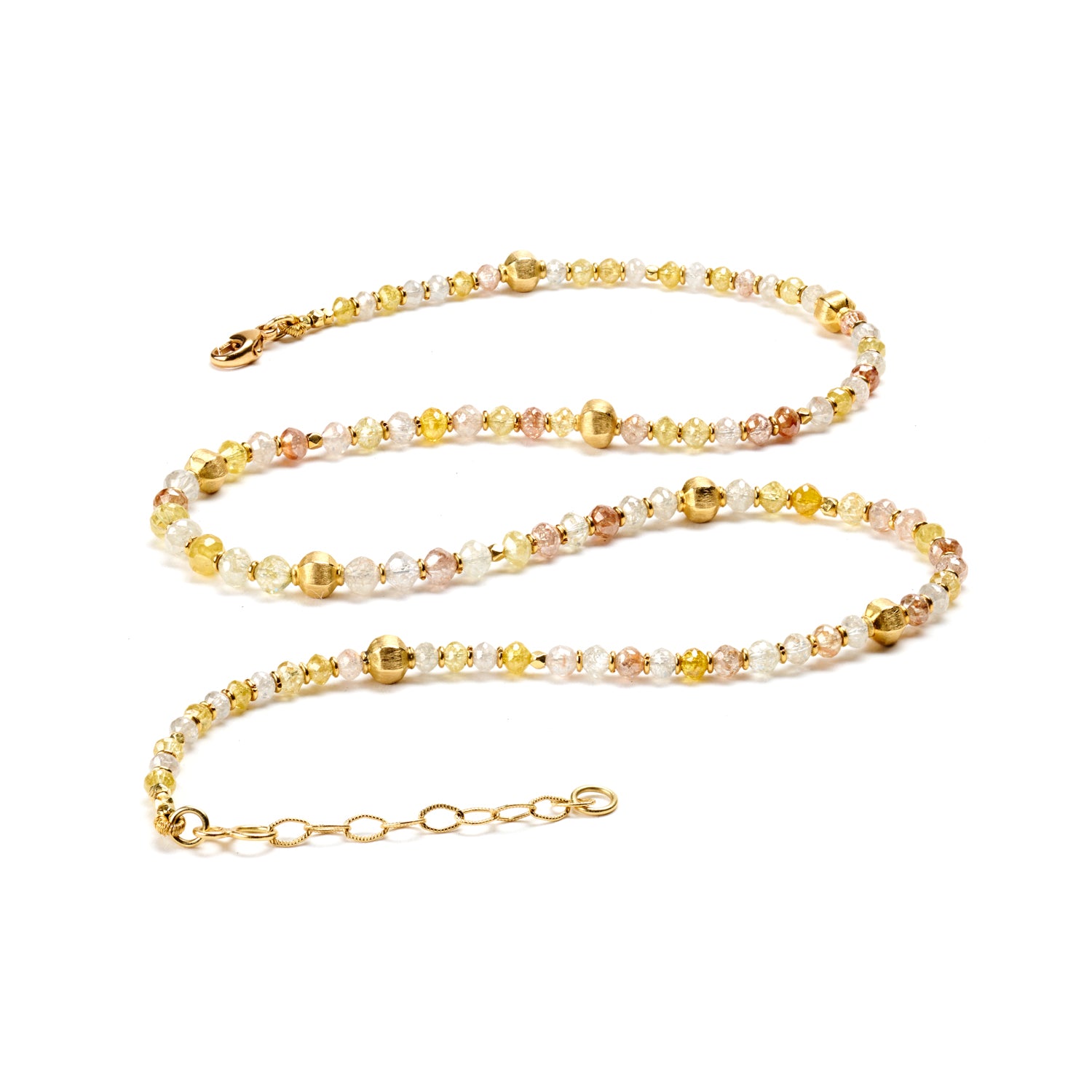 Chain of Natural Diamond Beads