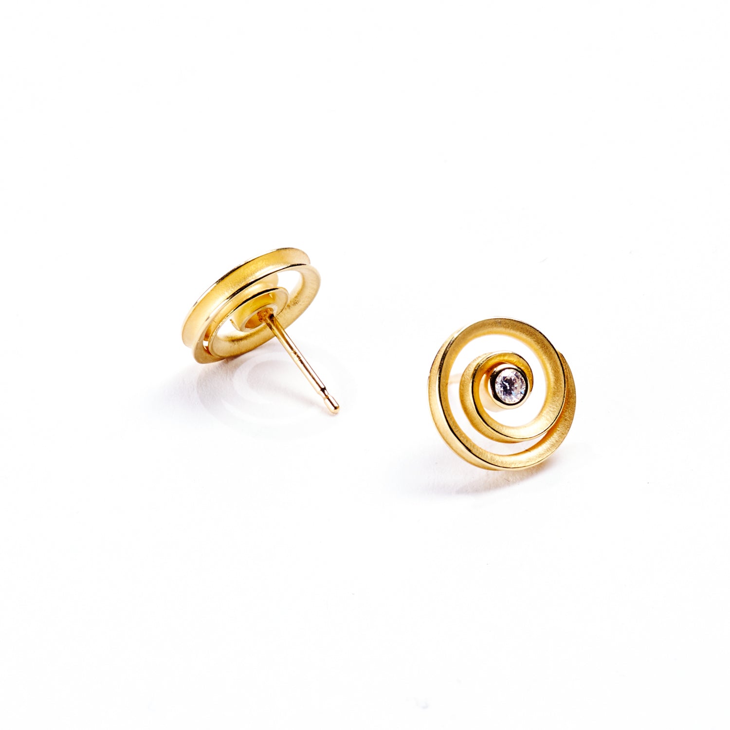 Round Swirl Studs