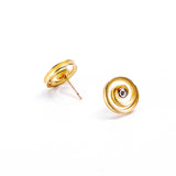 Round Swirl Studs