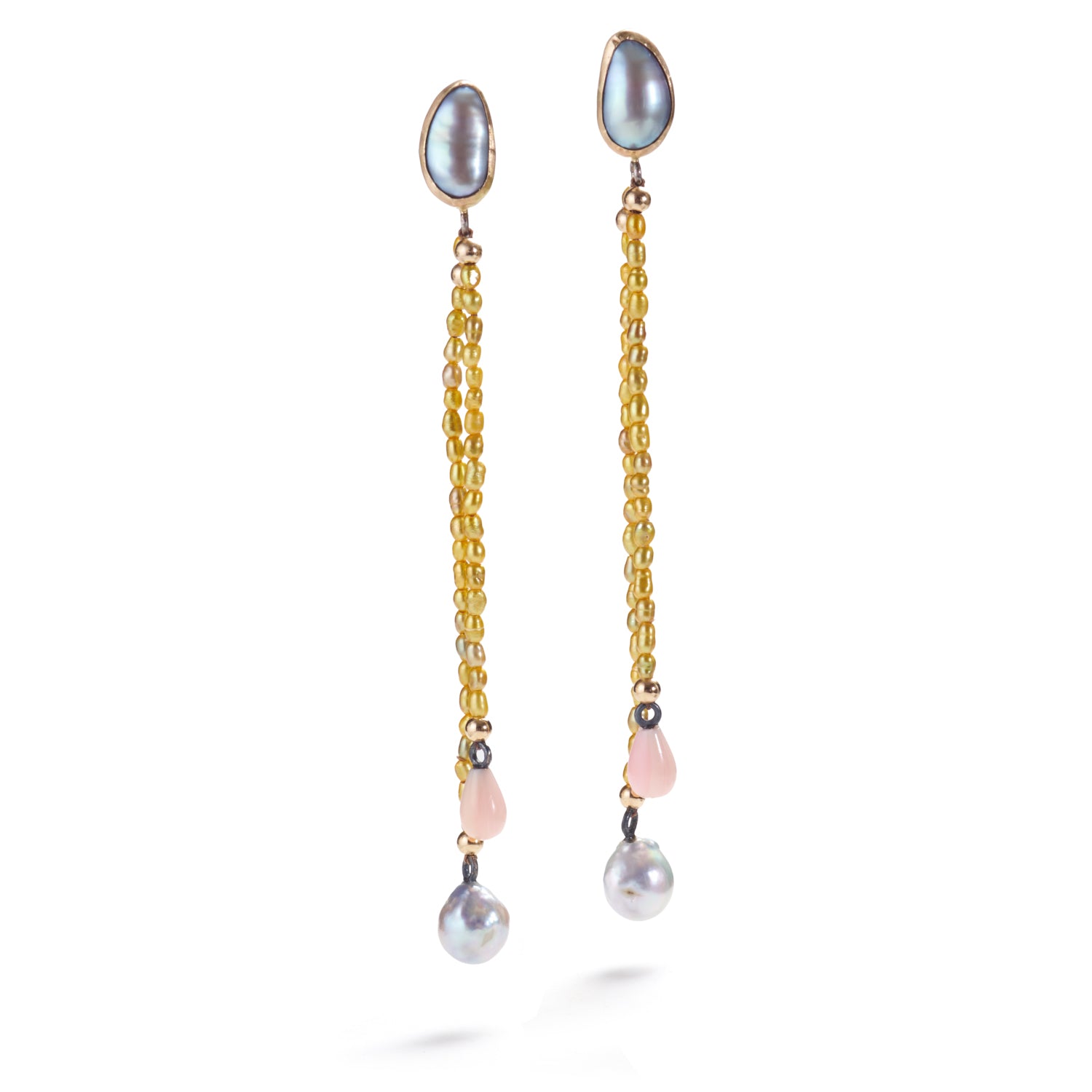 Gold & Peach Drops