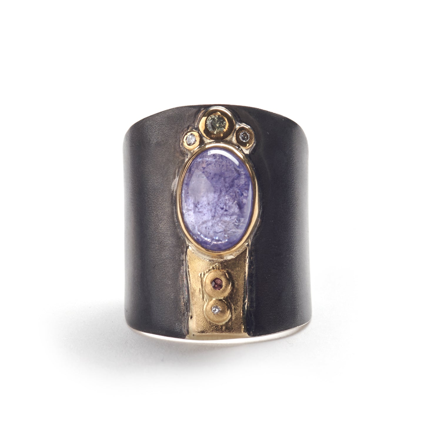 Oval Cabochon Tanzanite Ring