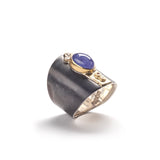 Oval Cabochon Tanzanite Ring