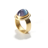 Chatoyant Bi-Colored Tourmaline Ring