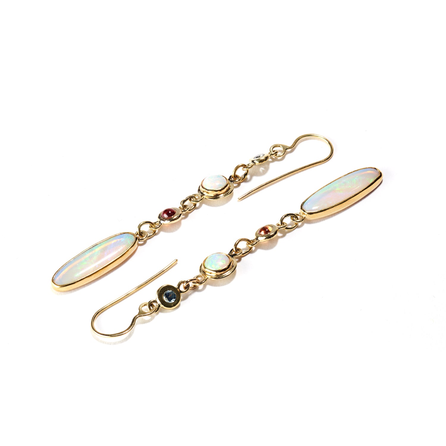 Australian Coober Pedy Opal Earrings