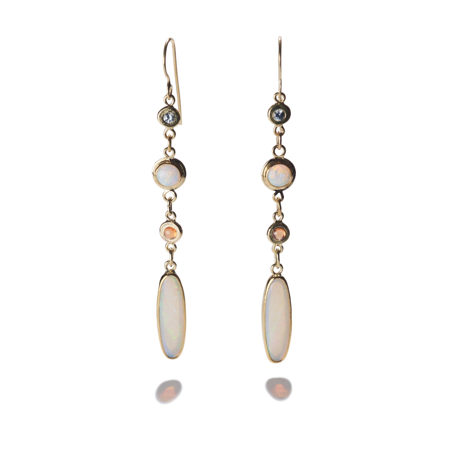Australian Coober Pedy Opal Earrings