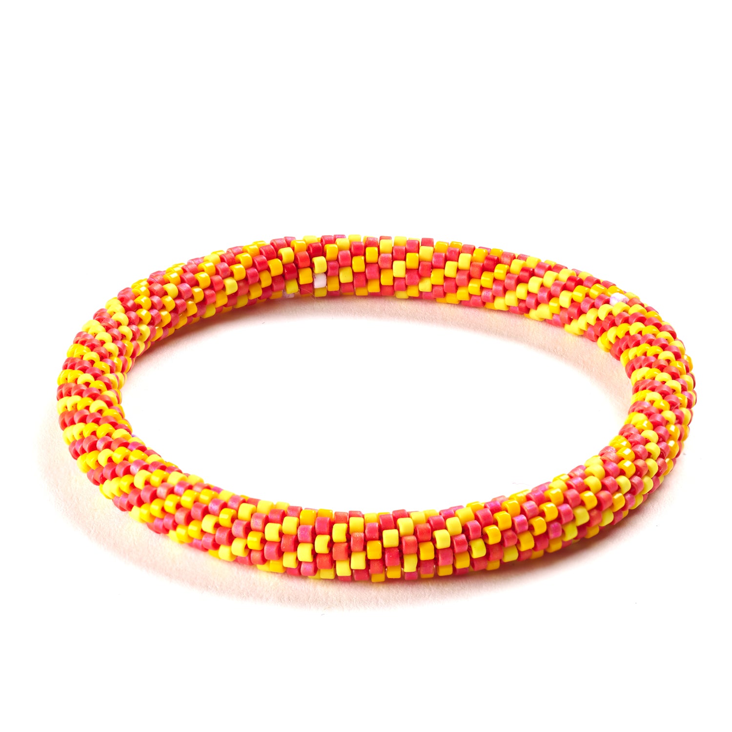Yellow & Raspberry Bracelet