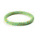 Yellow, Blue & Green Spiral Bracelet