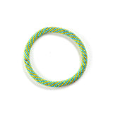 Yellow, Blue & Green Spiral Bracelet
