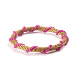 Ruby Spiral Bracelet