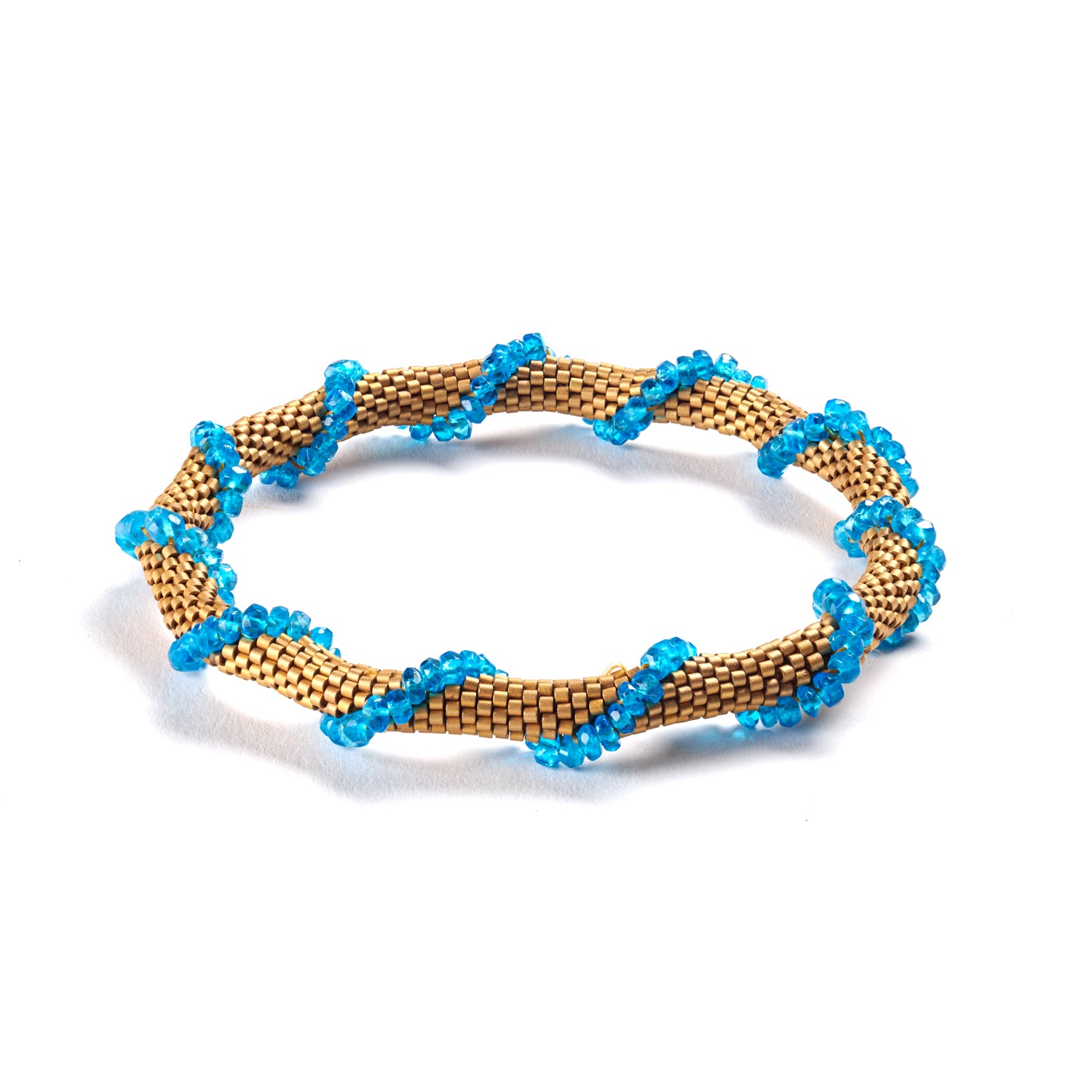 Apatite Spiral Bracelet