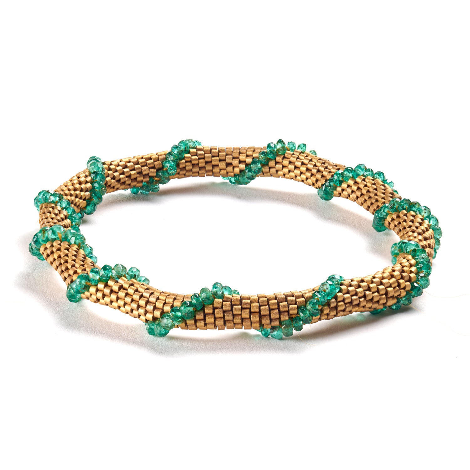 Emerald Spiral Bracelet