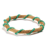 Emerald Spiral Bracelet