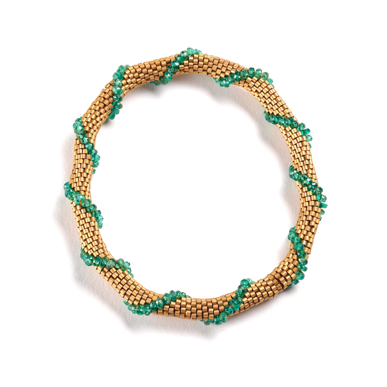 Emerald Spiral Bracelet