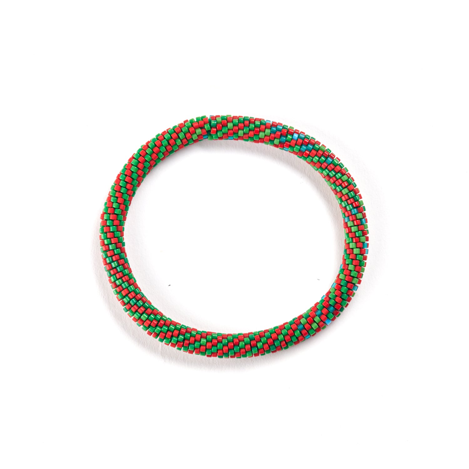 Red & Green Spiral Bracelet