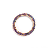 Double Weave With Glass Beads & Pearls