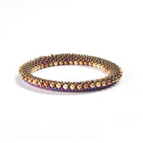 Double Weave With Glass Beads & Pearls