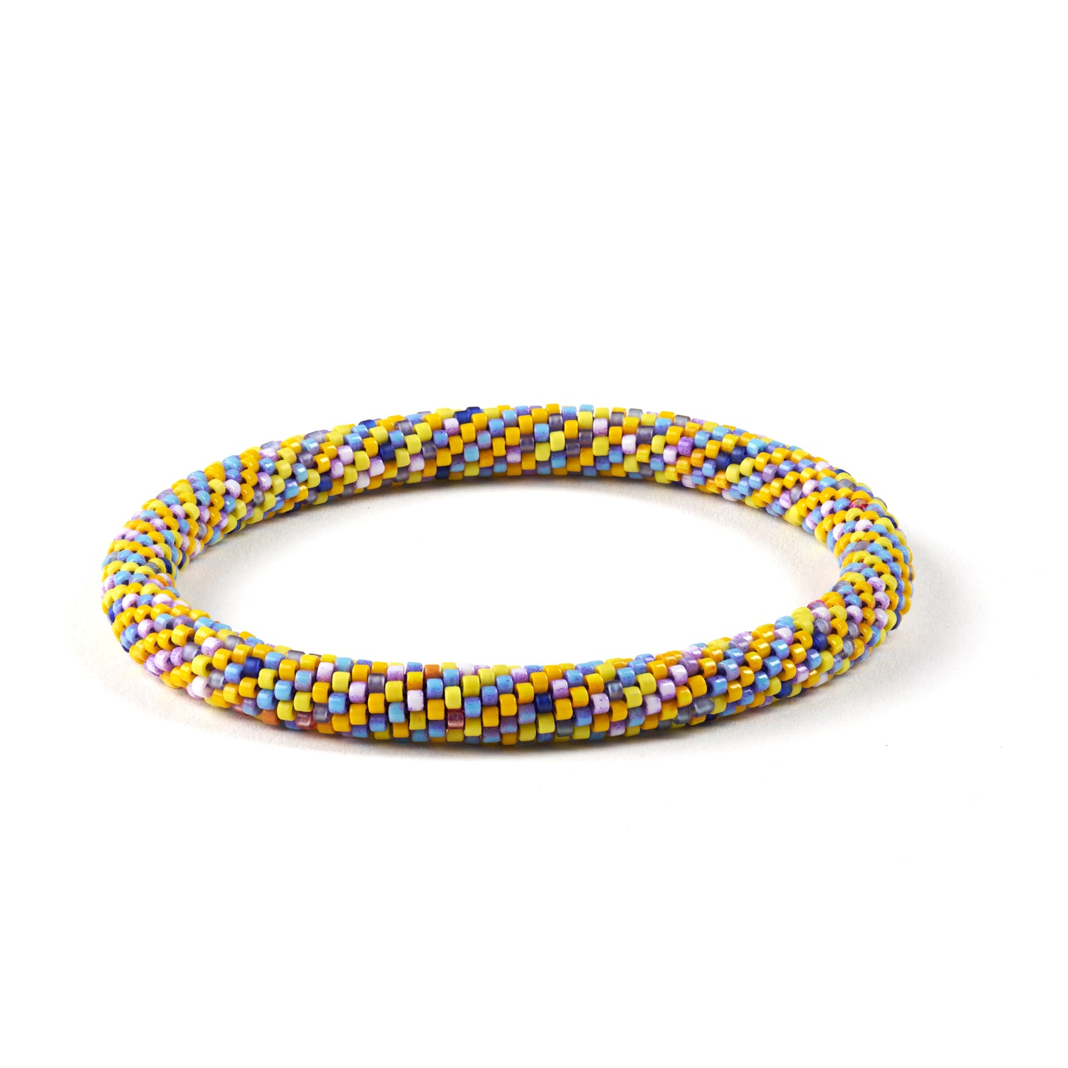 Yellow Spiral Bracelet