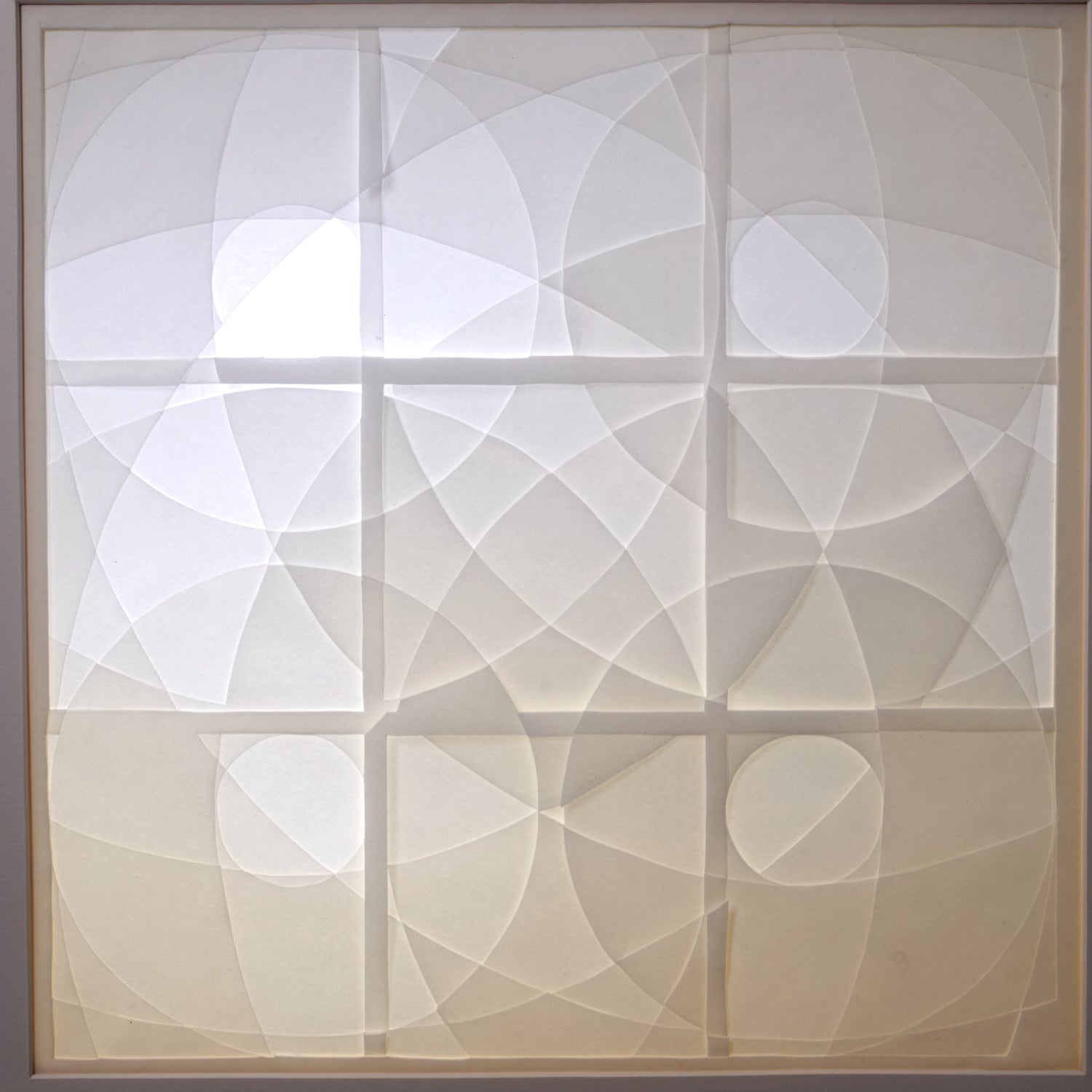 Untitled, Nine Squares with Circles