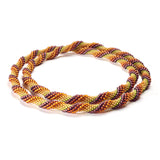 Metallic Fall Spiral Necklace I