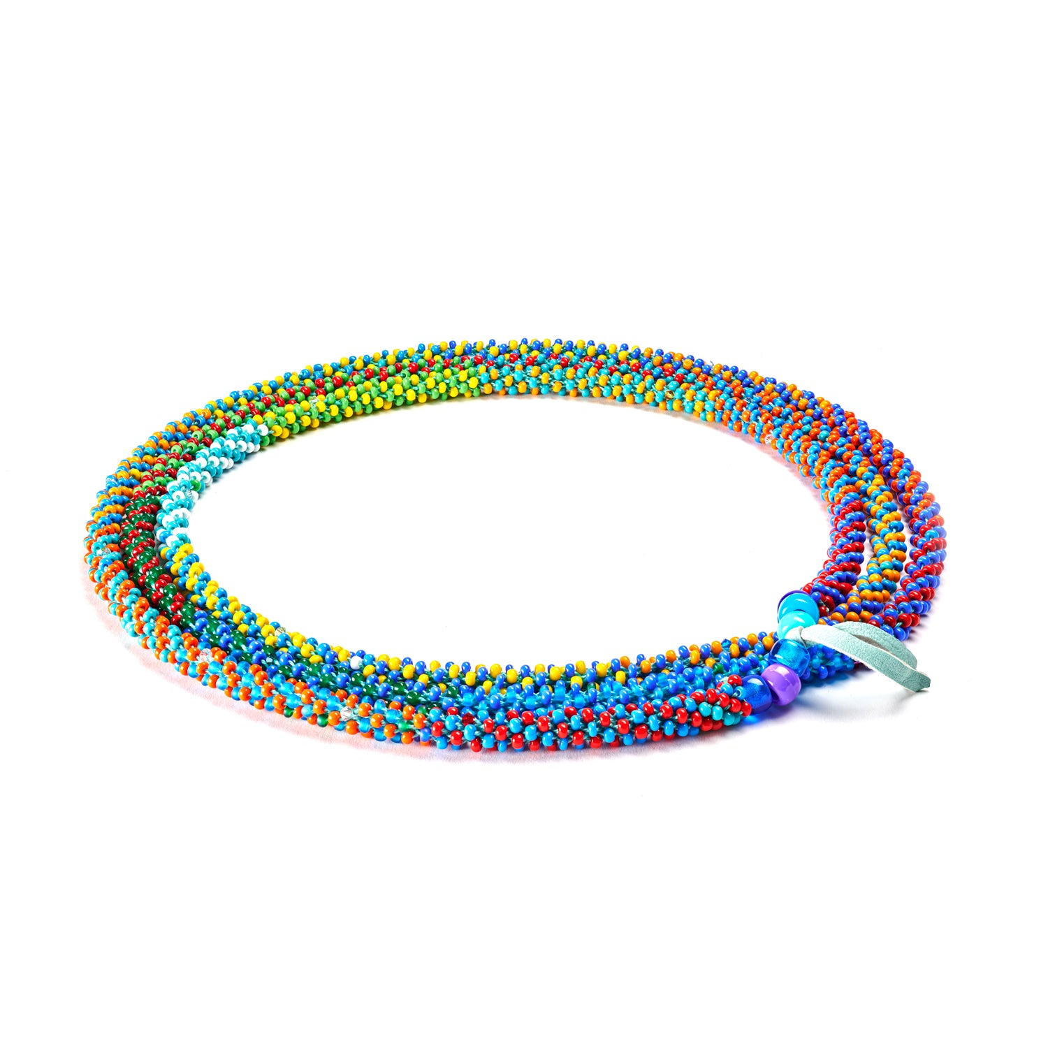 Long Spectrum Spiral Necklace I