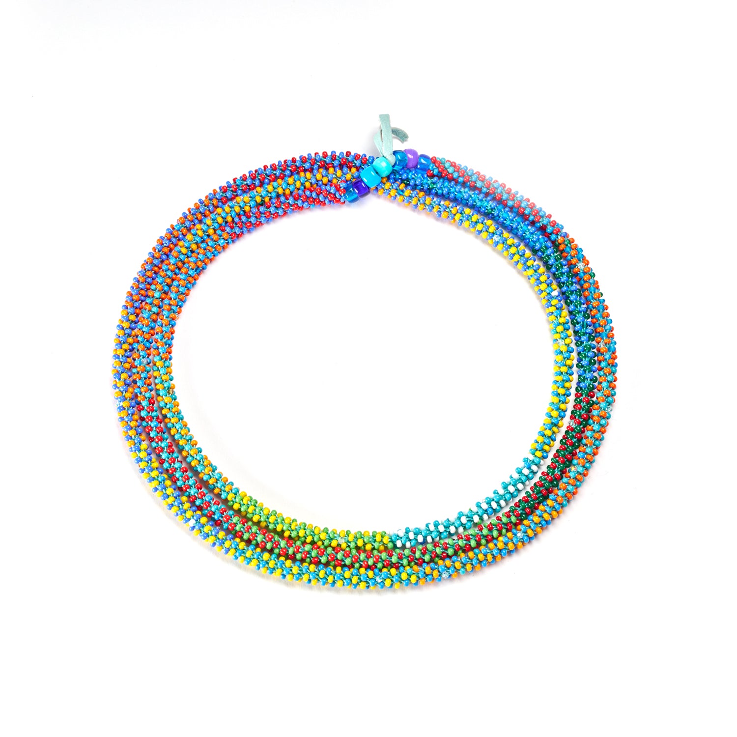 Long Spectrum Spiral Necklace I