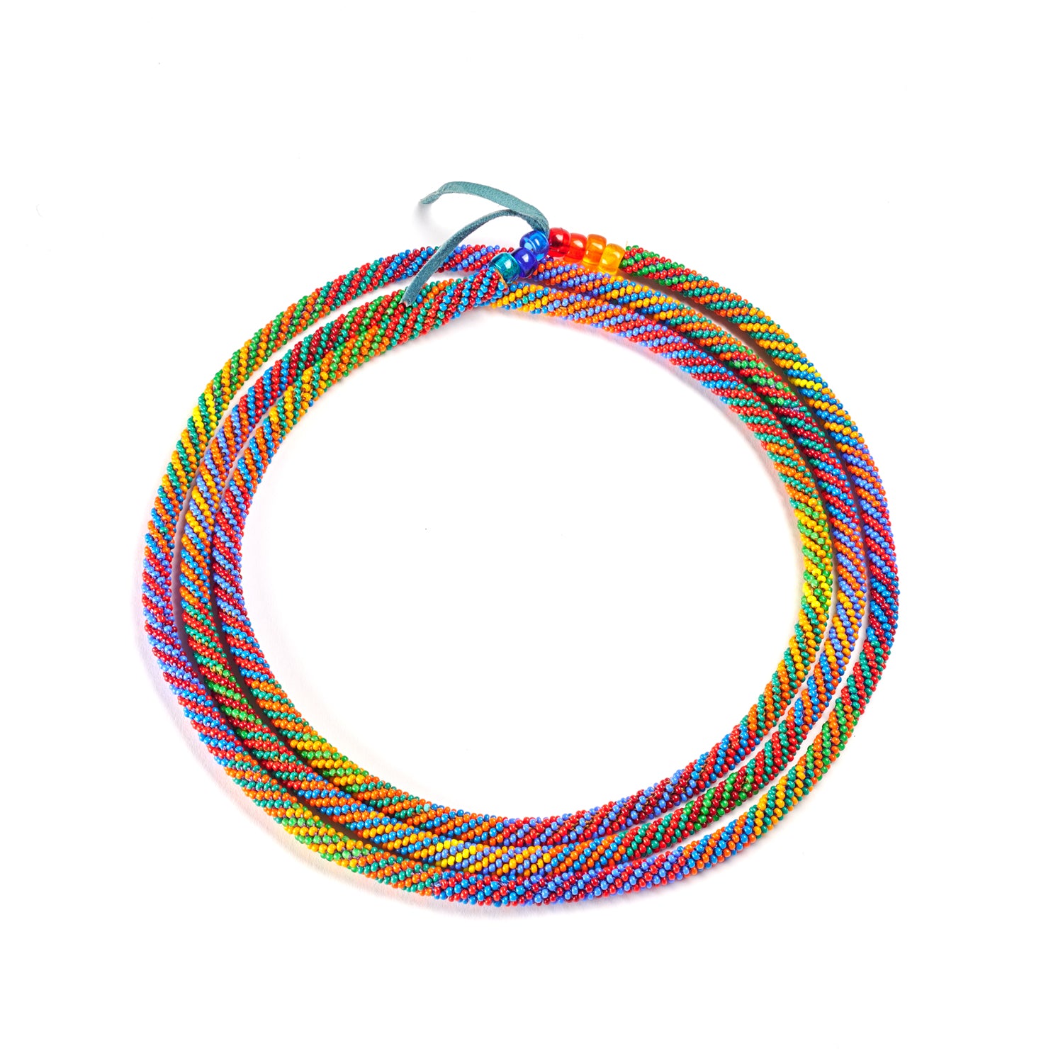 Long Spectrum Spiral Necklace II