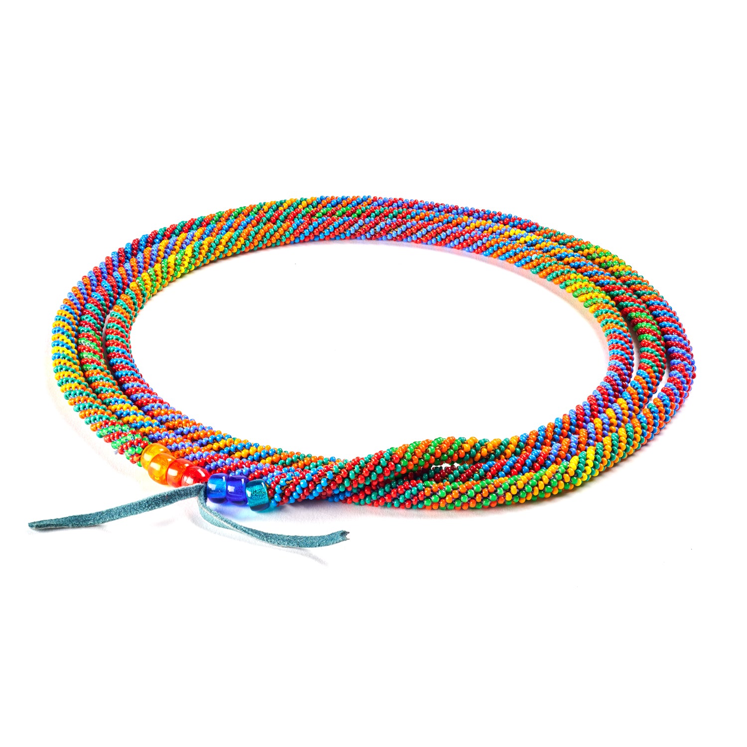 Long Spectrum Spiral Necklace II