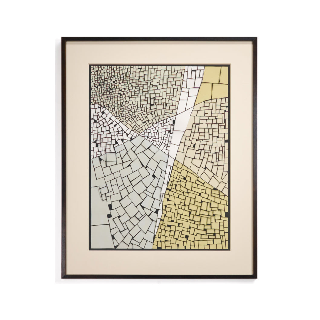 Untitled, Quiet Color with Black Paper Lace Overlay