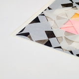 Untitled, Geometric Study in Color with Vellum Overlay