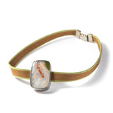 Japanese Silk and Jasper Necklace