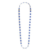 Classic Square Ribbon Necklace~Sky Blue