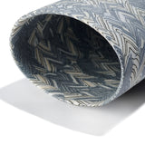 Black, Cream and White Elliptical Vessel