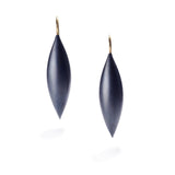 Oxidized Sterling Silver Cocoon Pendant Earrings~50mm