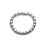 Cleopatra Sterling Silver Bracelet~8mm Rock Crystal