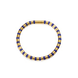 Cleopatra Gold Bracelet~5mm Lapis Lazuli