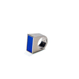 Silver and Lapis Lazuli New York Ring