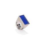 Silver and Lapis Lazuli New York Ring